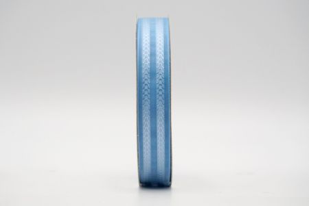 Ніжно-блакитна дворядна стрічка зі стрілковим візерунком_K1753-291C